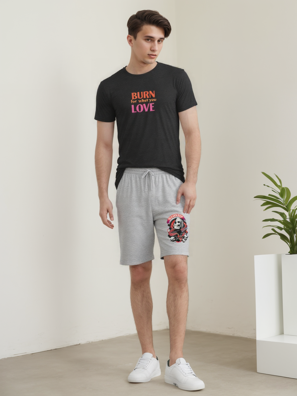 Pantalones cortos de polar para hombre