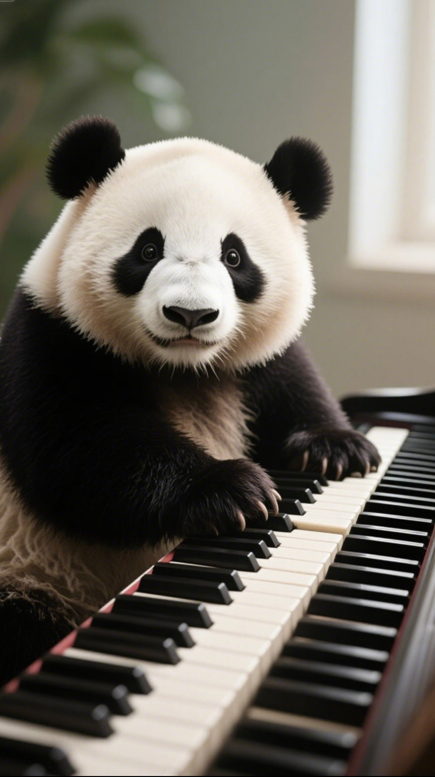 Piano Panda Graphic T-Shirt - Cute Animal Music Lover Tee Unisex t-shirt