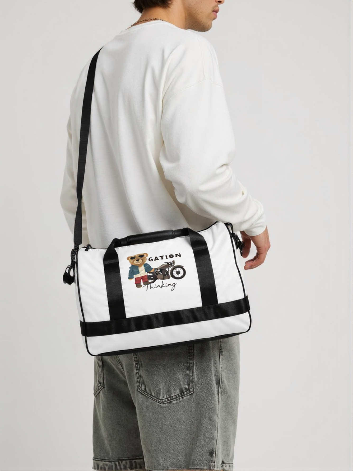 Bolsa de deporte con estampado integral